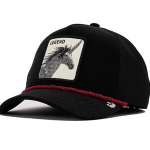 Goorin Bros Hat Cap Snap Back Mesh Trucker Patch Unicorn Legend